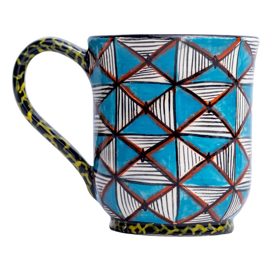 Giraffe shweshwe mug