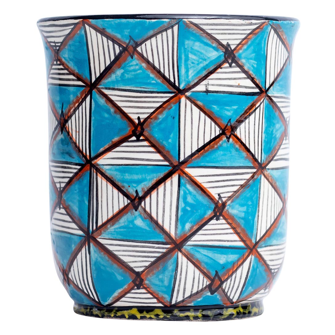 Giraffe shweshwe mug