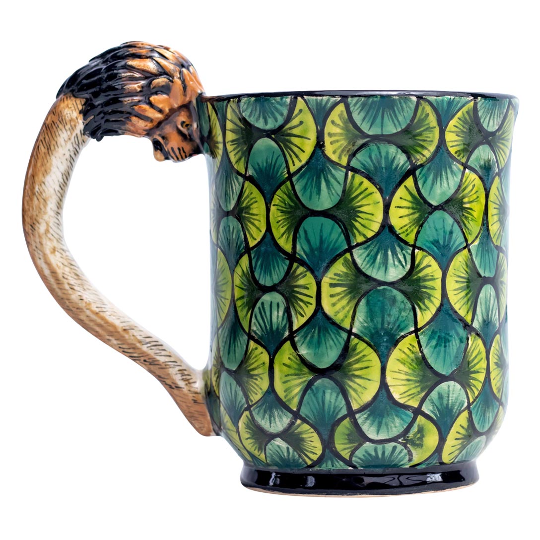 Lion, african print mug