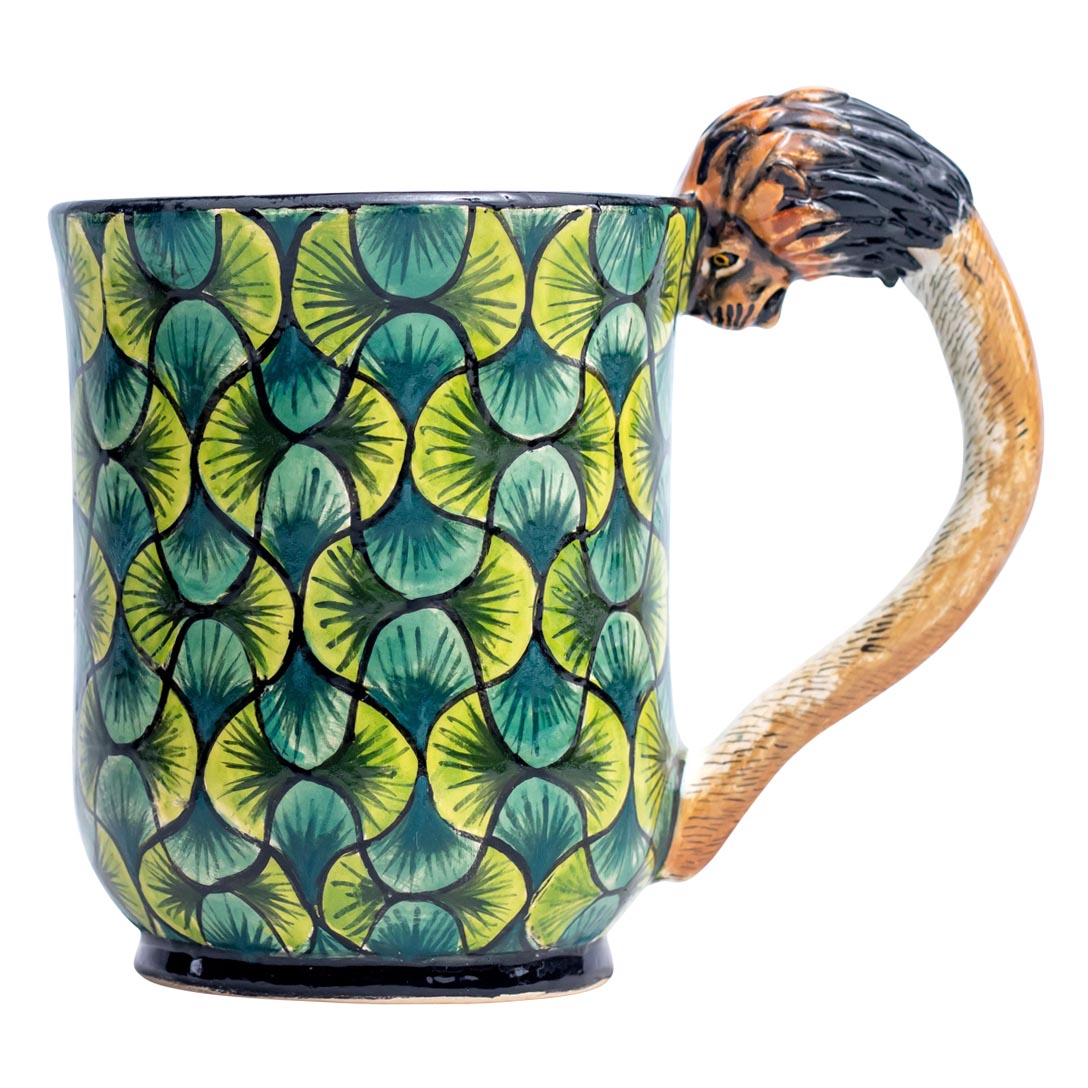 Lion, african print mug