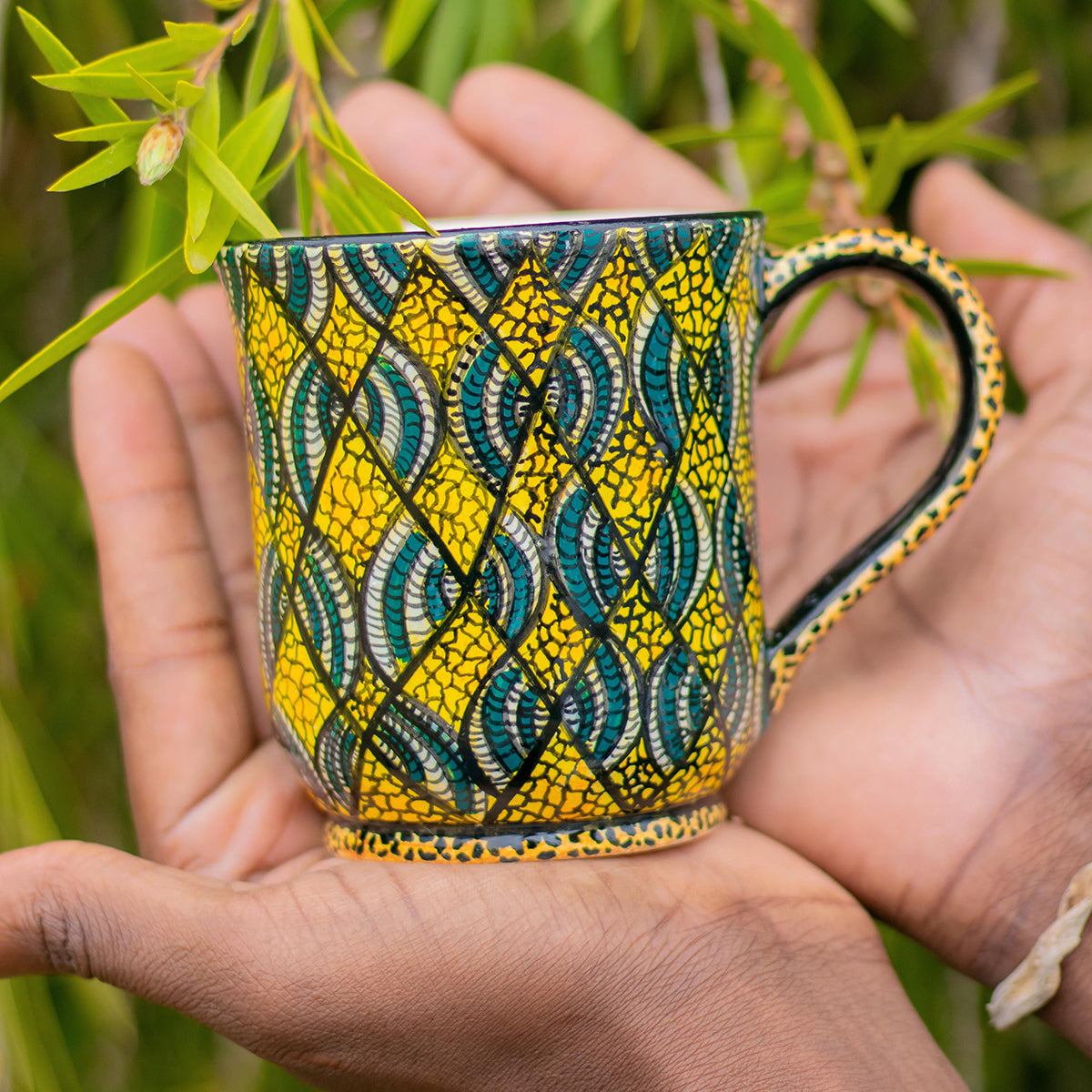 Leopard spot mug