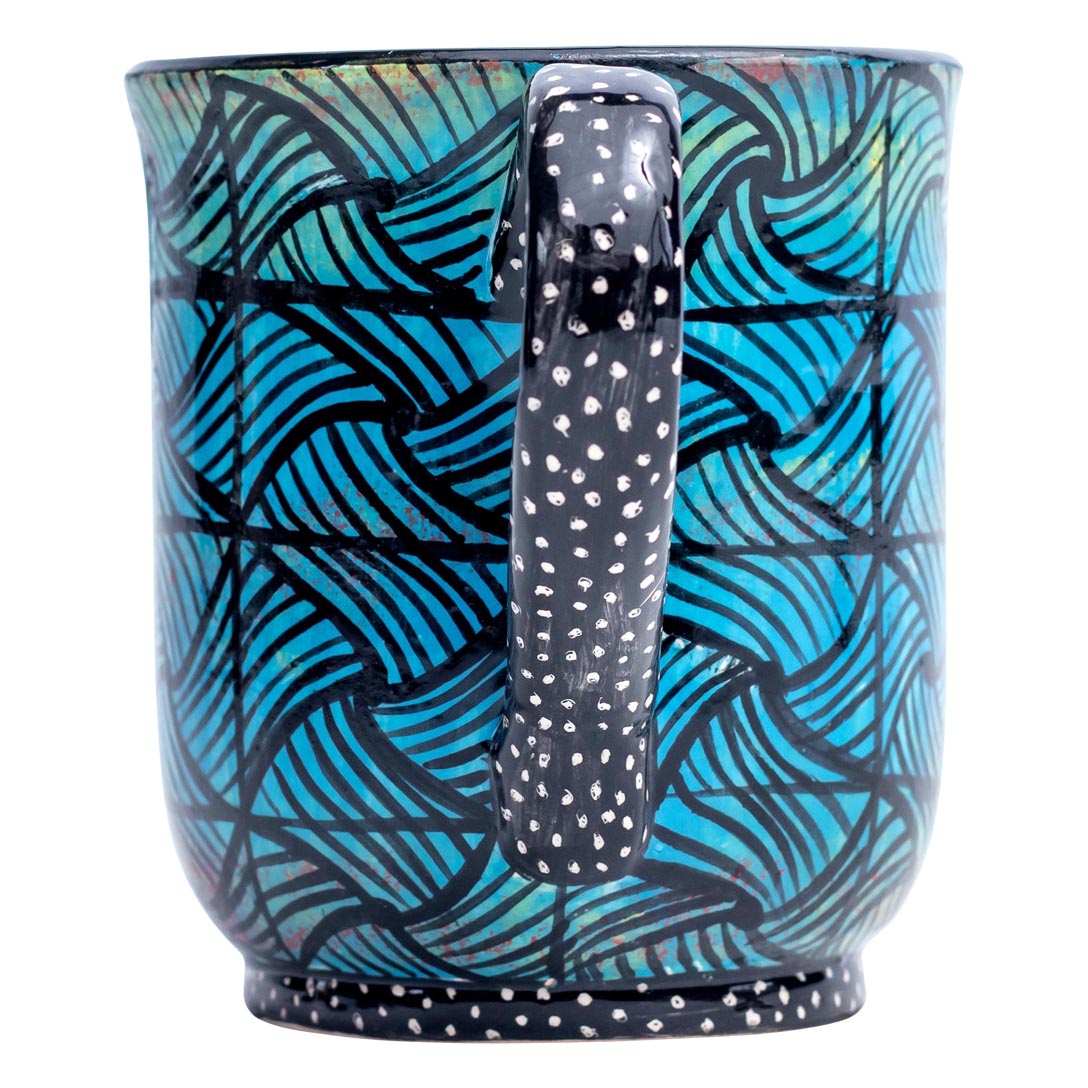 African print pattern mug