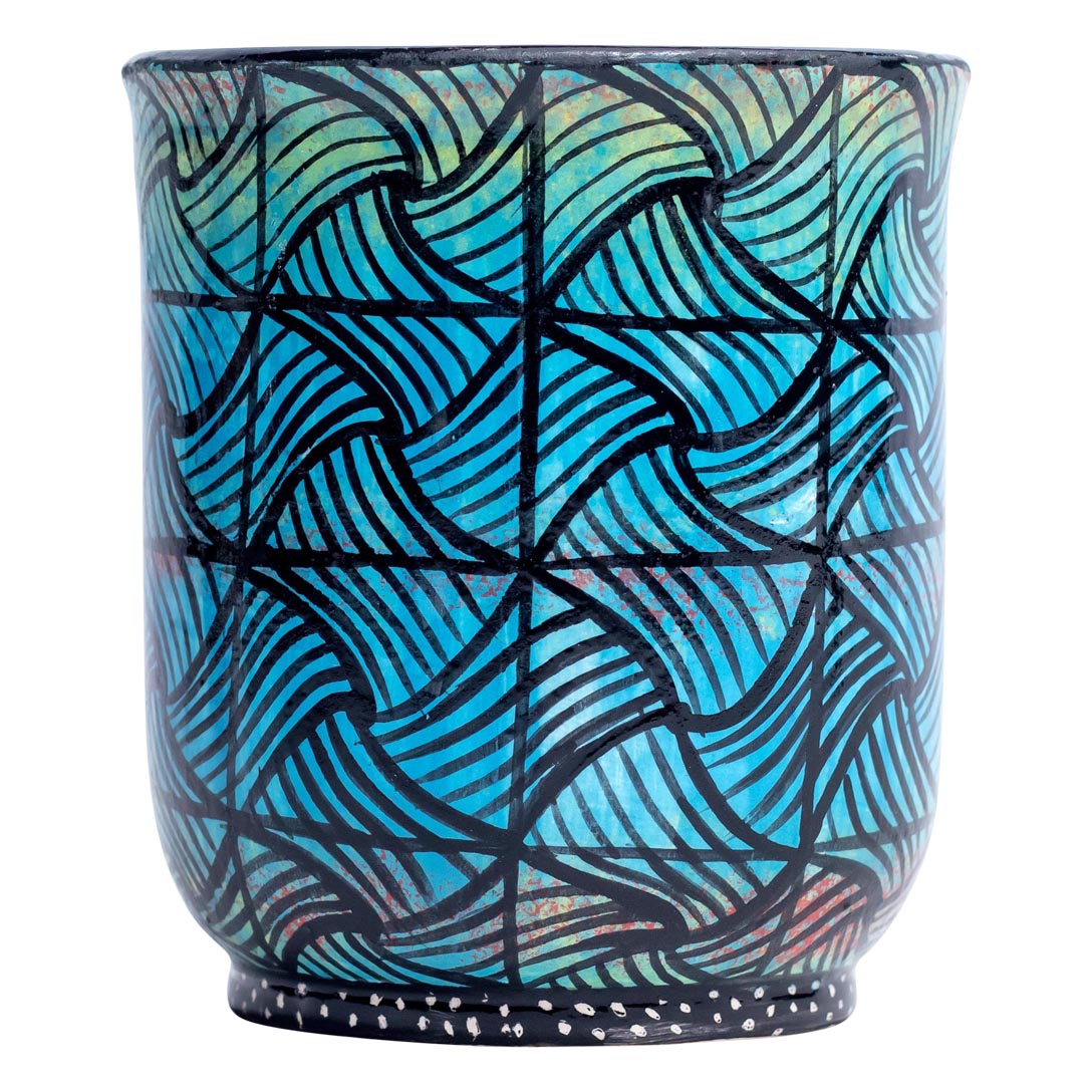 African print pattern mug