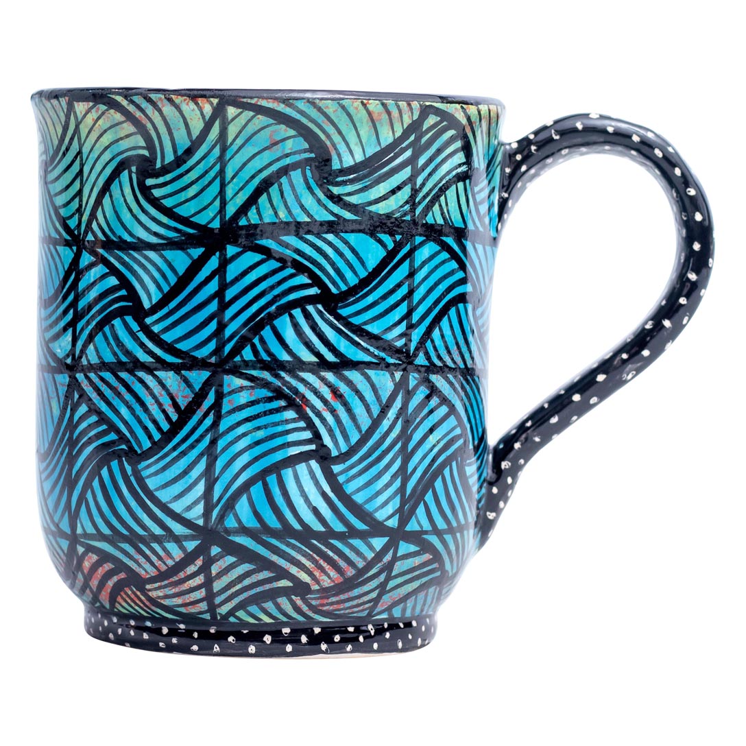 African print pattern mug