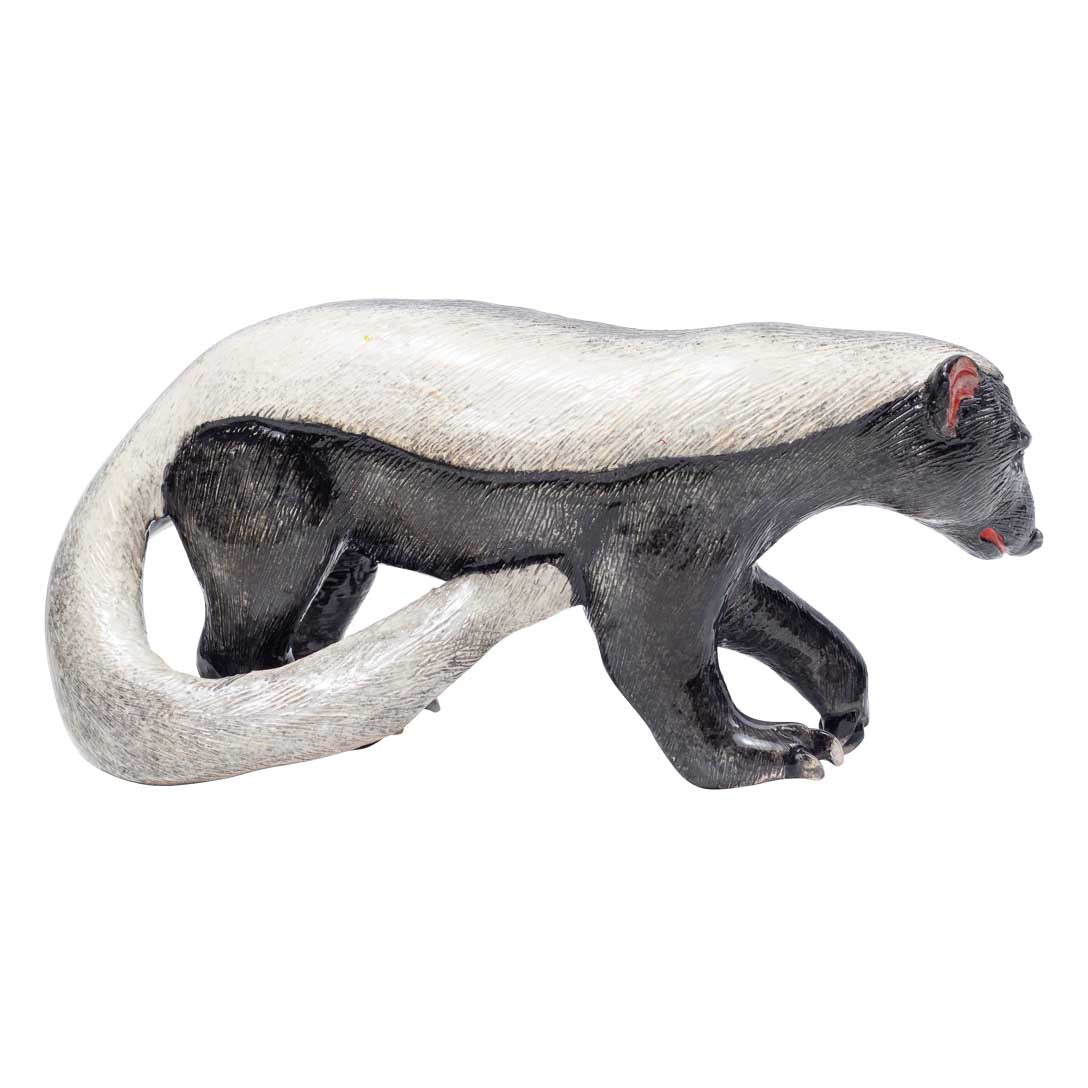 Honey badger sculpture