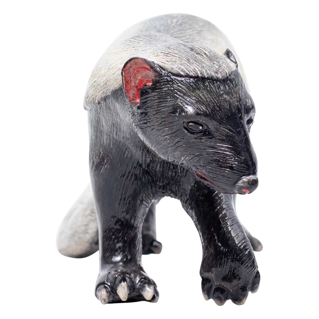 Honey badger sculpture