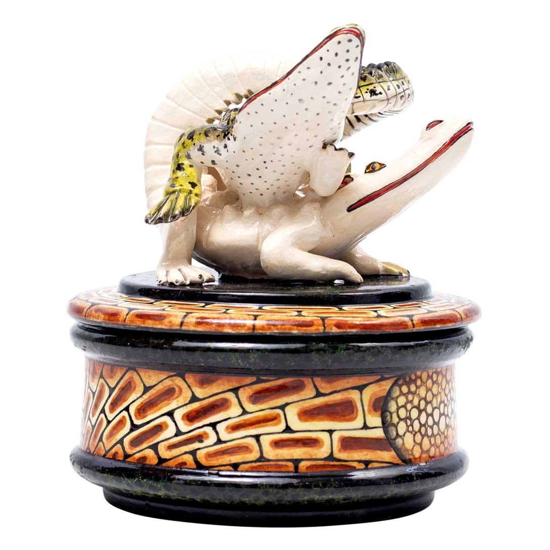 Crocodile jewelry box