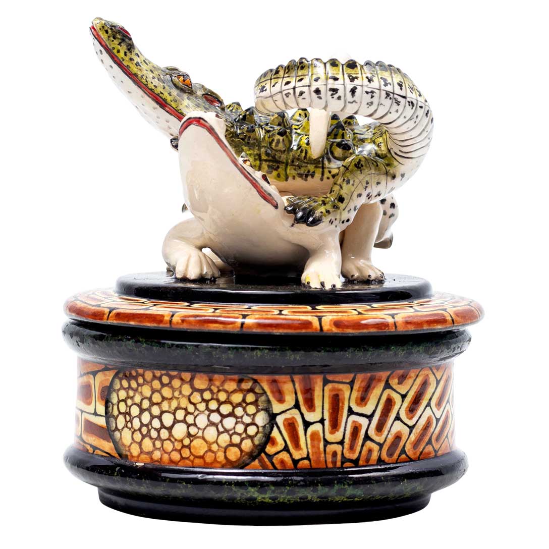 Crocodile jewelry box