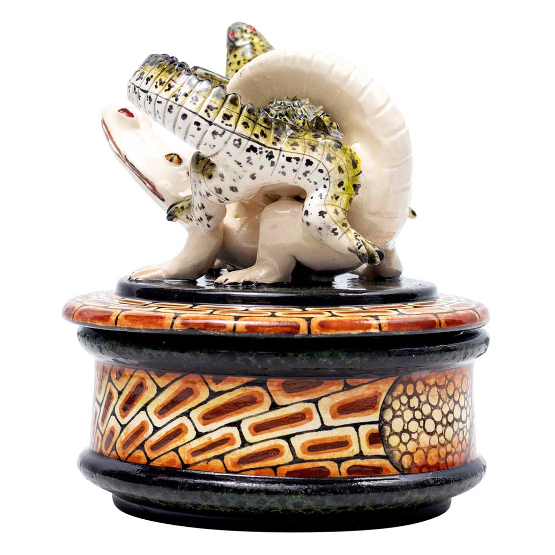 Crocodile jewelry box