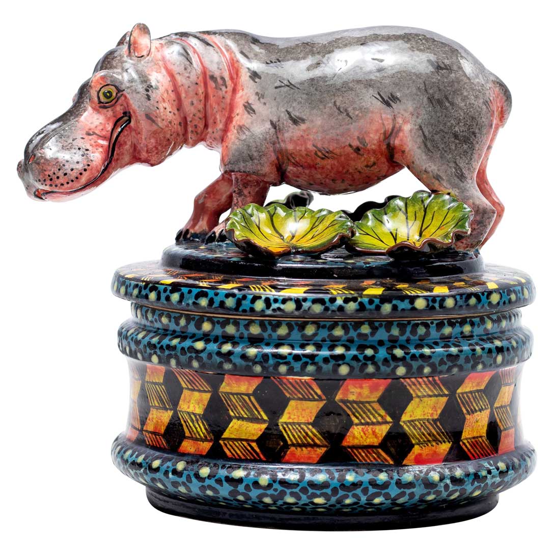 Hippo, lilly pad jewelry box