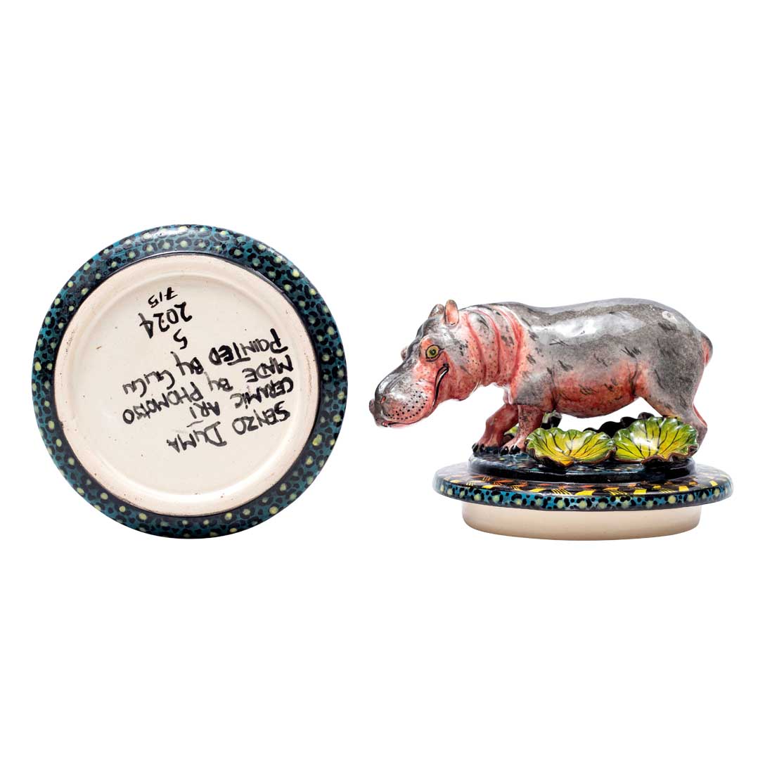 Hippo, lilly pad jewelry box