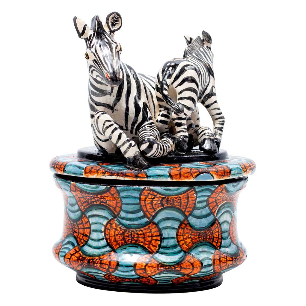 Zebra jewelry box - pascoegallery