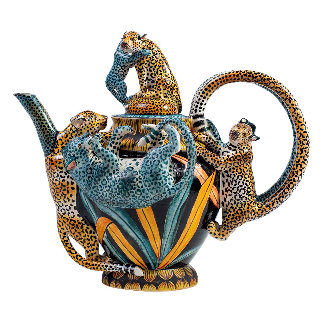 Leopard teapot