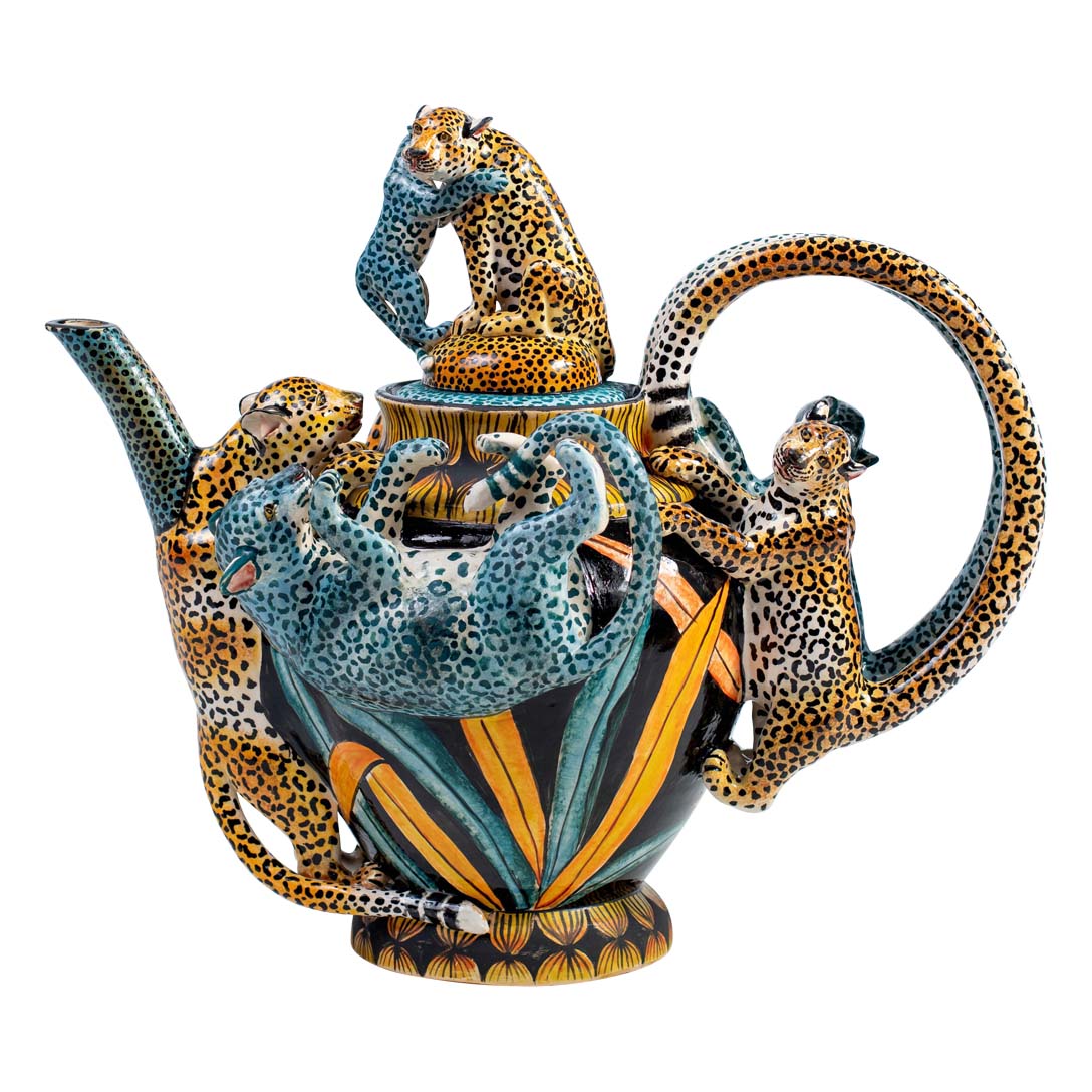 Leopard teapot