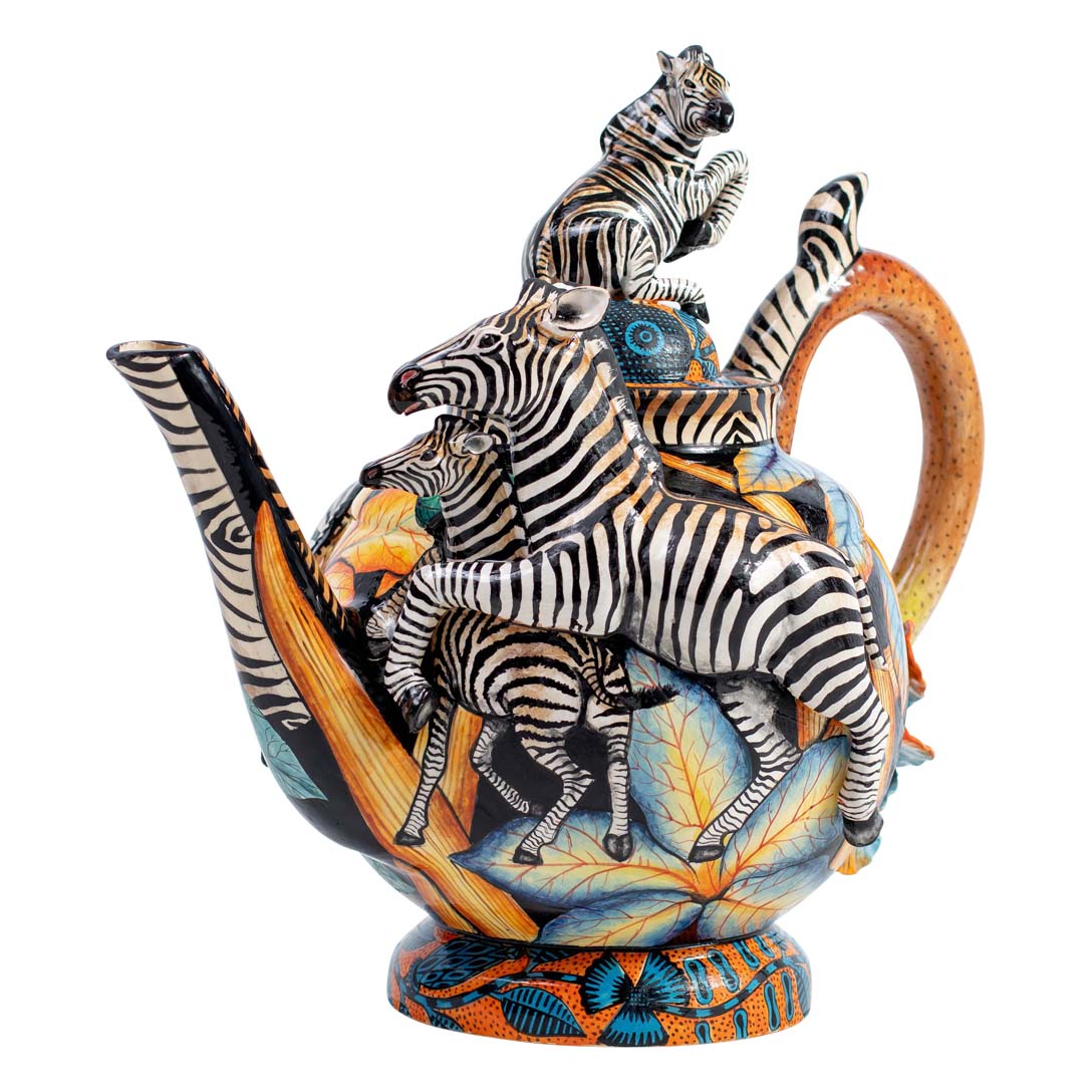 Zebra teapot