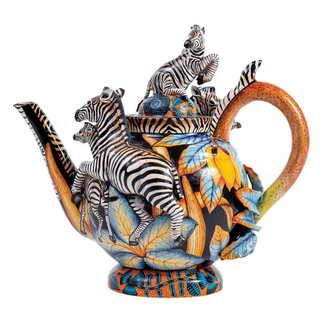 Zebra teapot