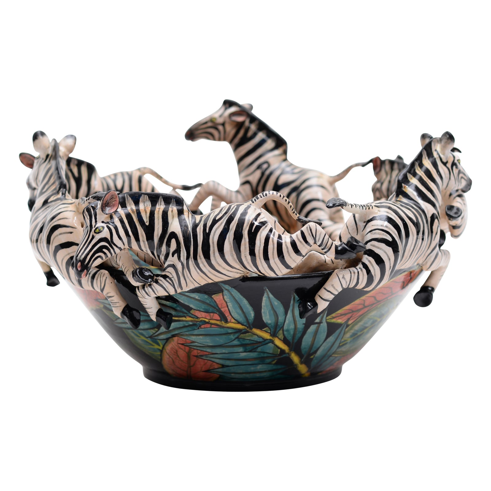 Zebra & royal poinciana bowl