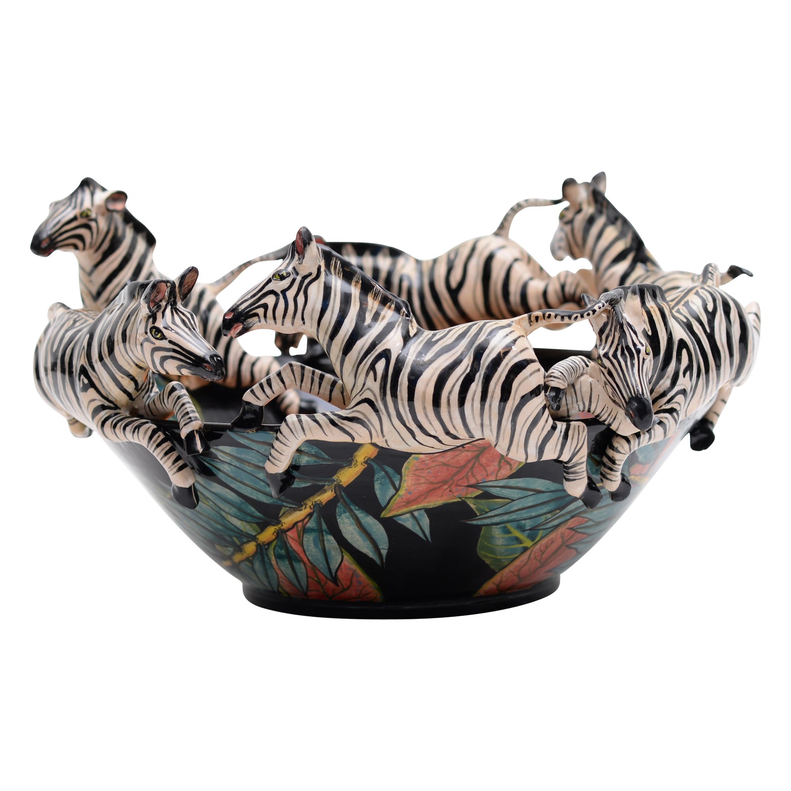 Zebra & royal poinciana bowl