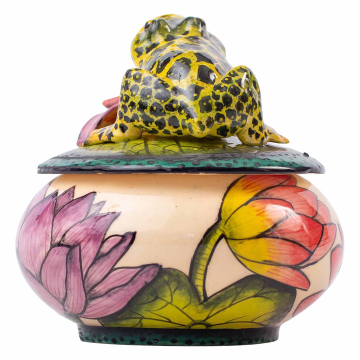 Frog & lily pad jewelry box