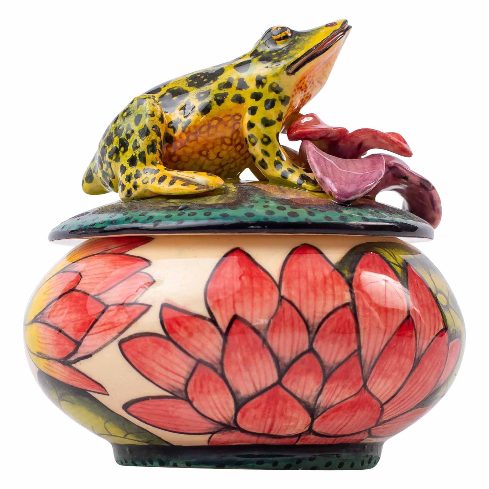 Frog & lily pad jewelry box