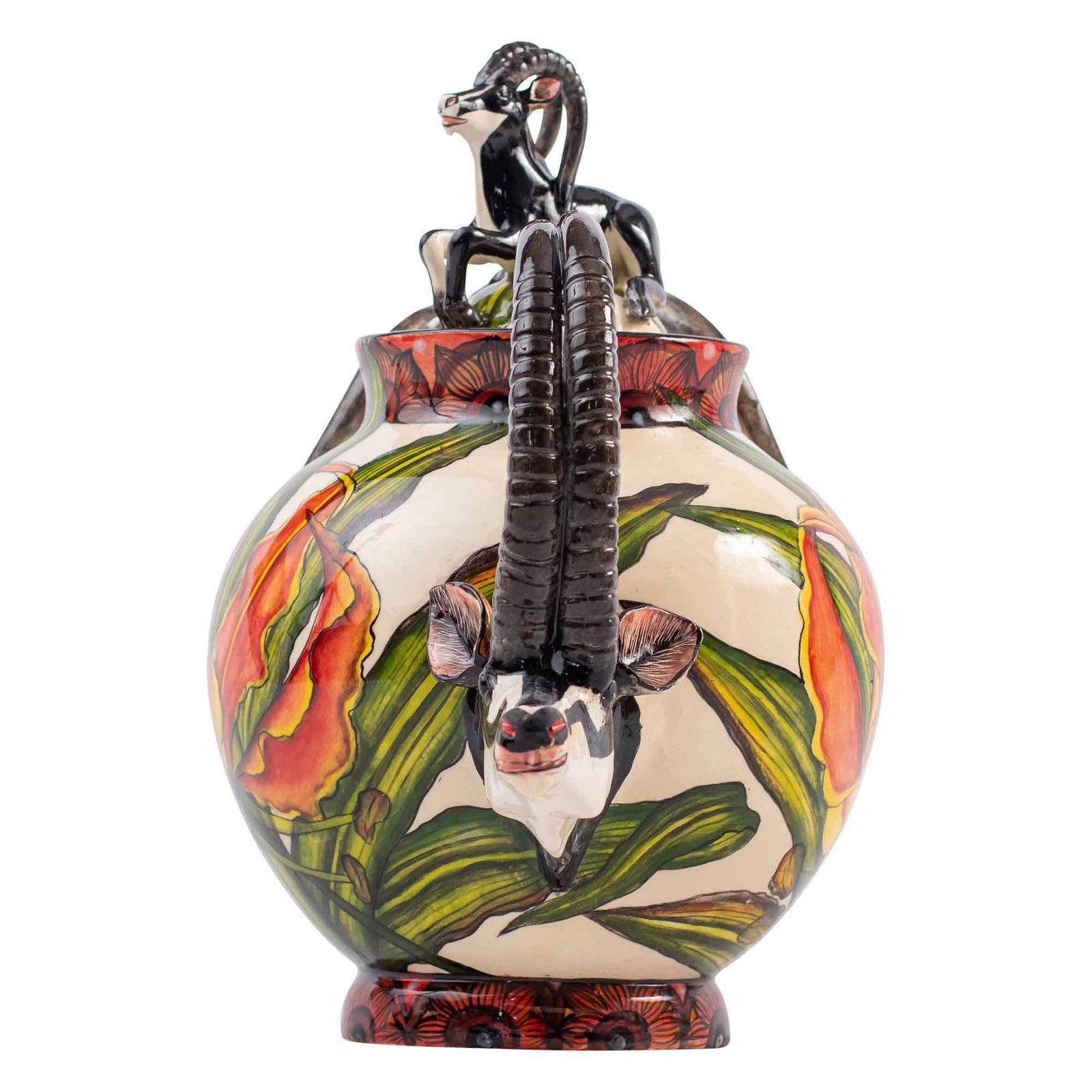 Sable & flame lily teapot