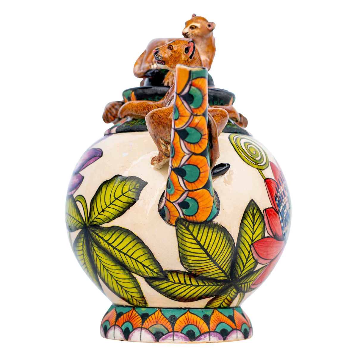 Lion & lotus flower teapot