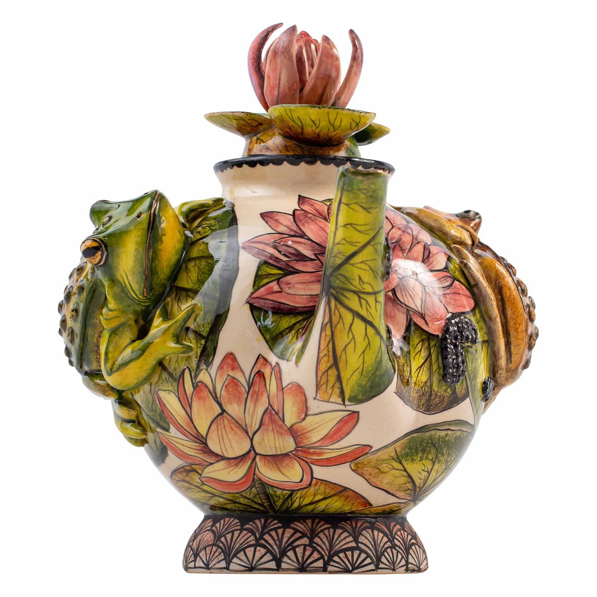 Frog & lily pad teapot