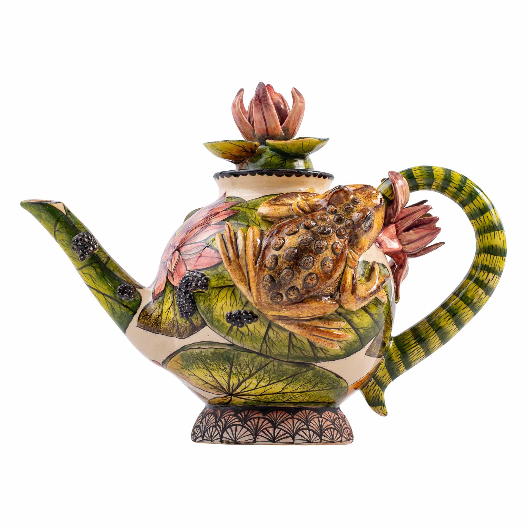 Frog & lily pad teapot