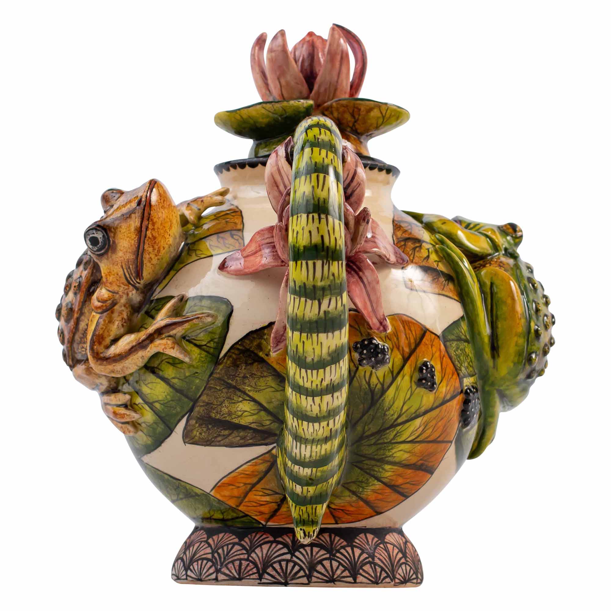 Frog & lily pad teapot
