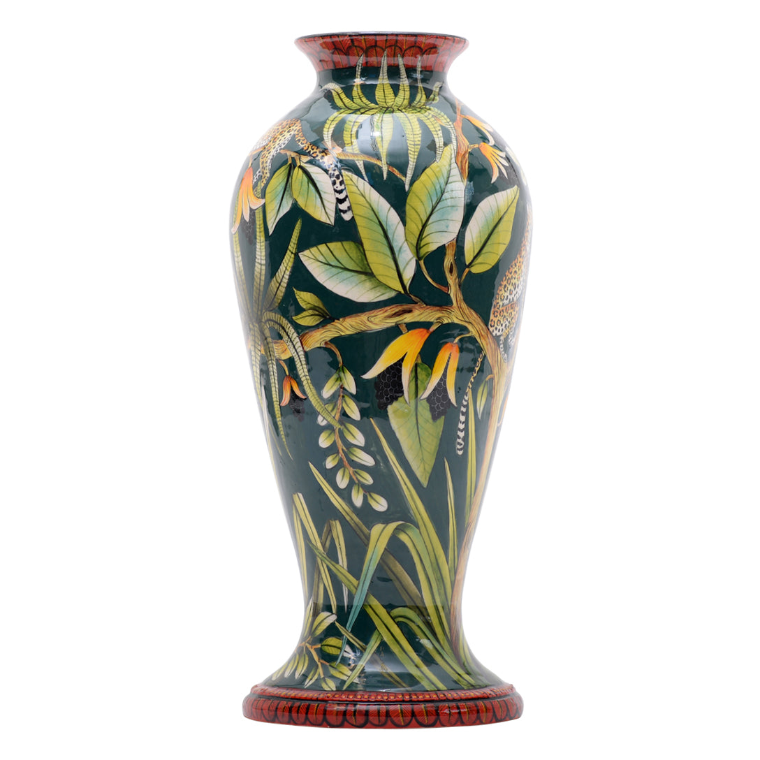 Leopard Jungle vase