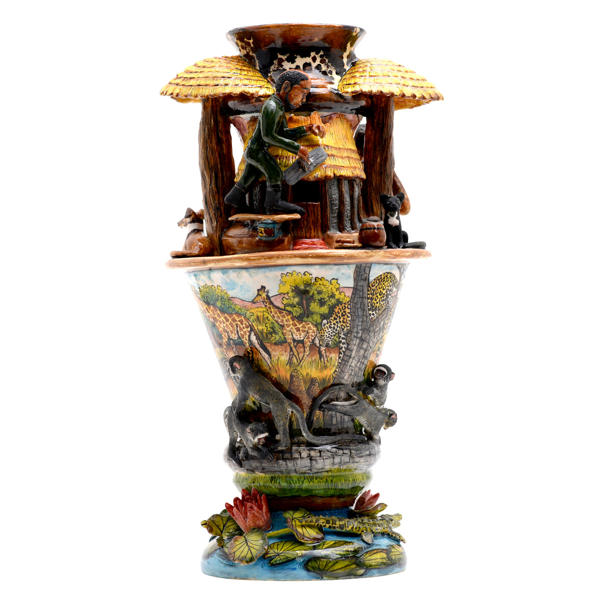 Repairing The Roof Vase