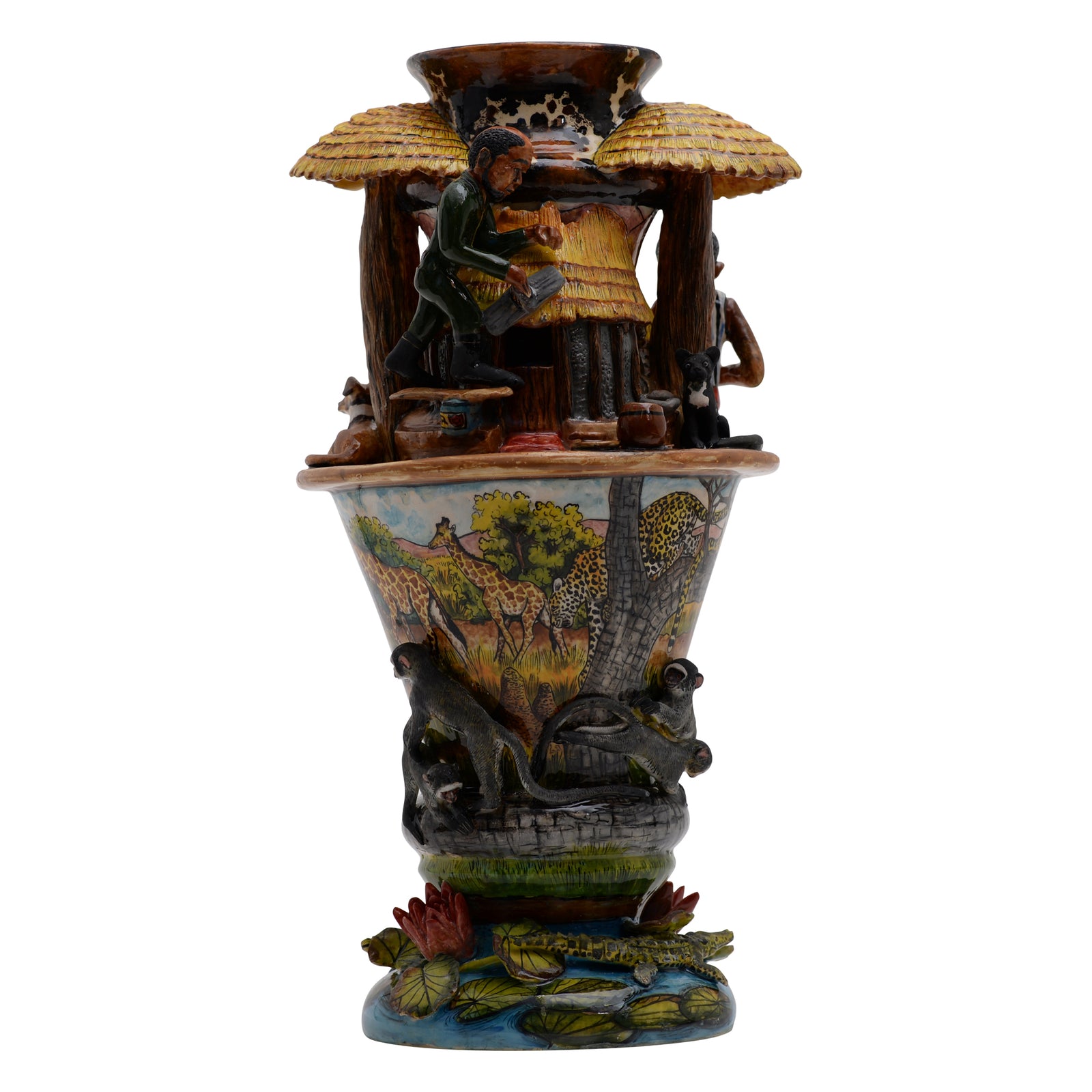 Repairing The Roof Vase
