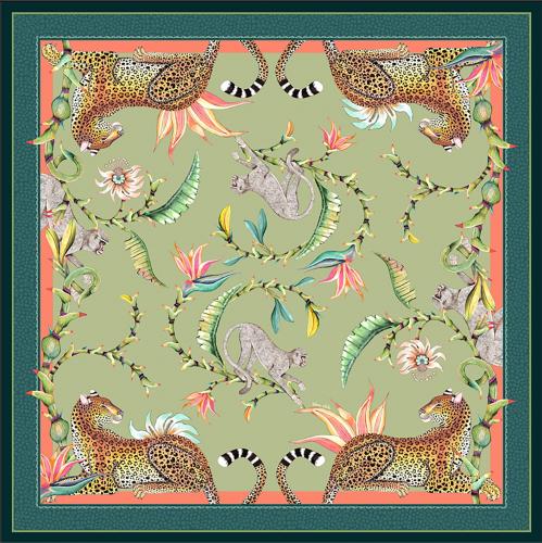 Monkey paradise delta square tablecloth