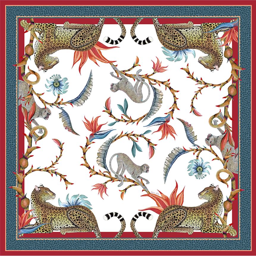 Monkey paradise sundowner square tablecloth