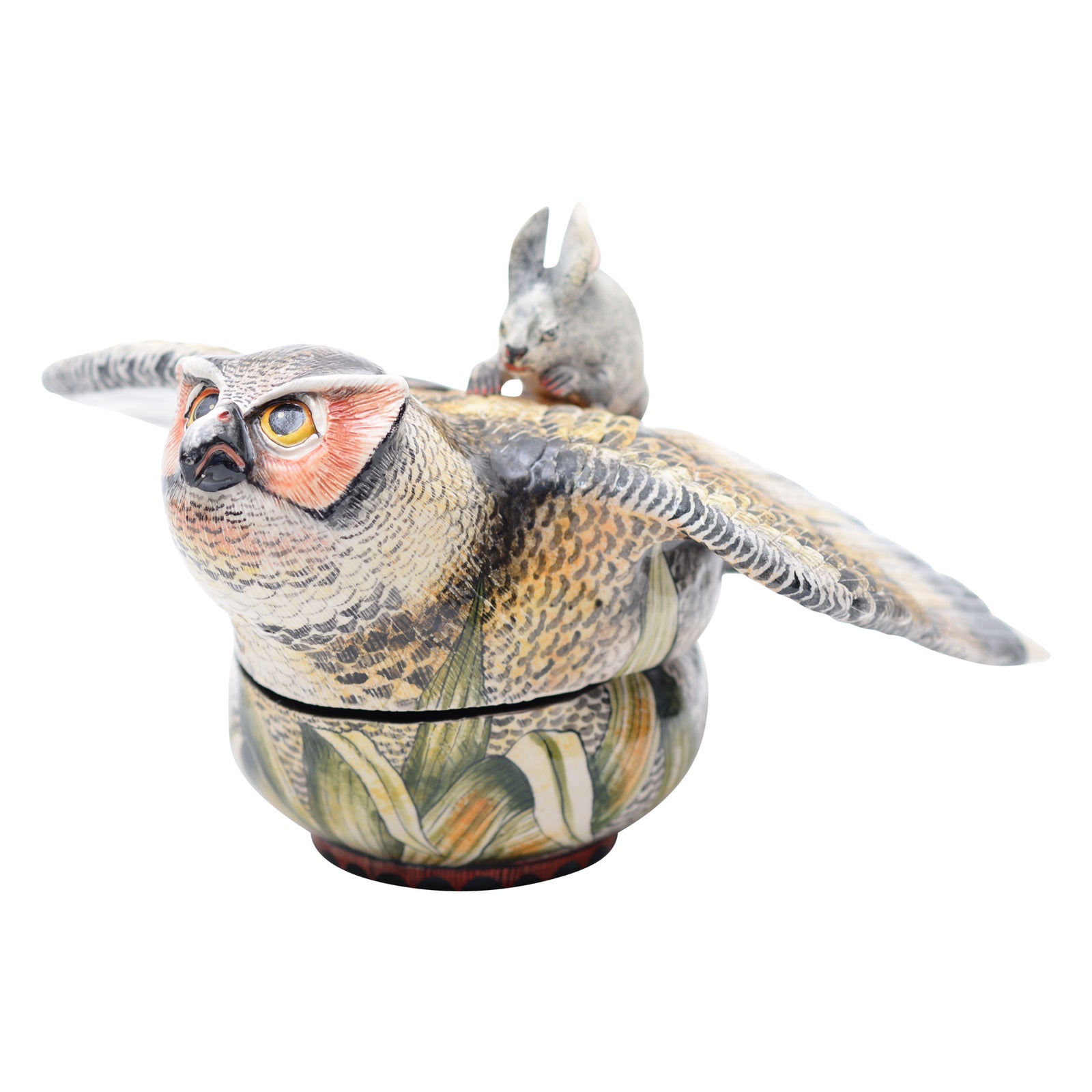 Owl Lidded Pot