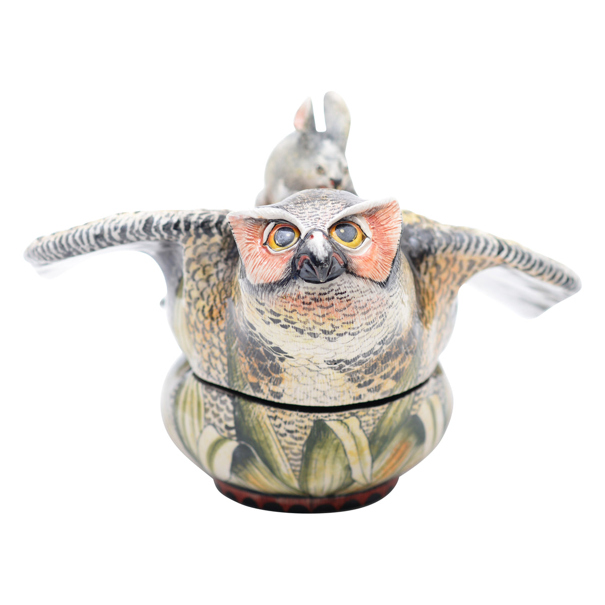 Owl Lidded Pot