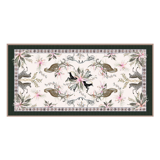 Leopard safari stone tablecloth