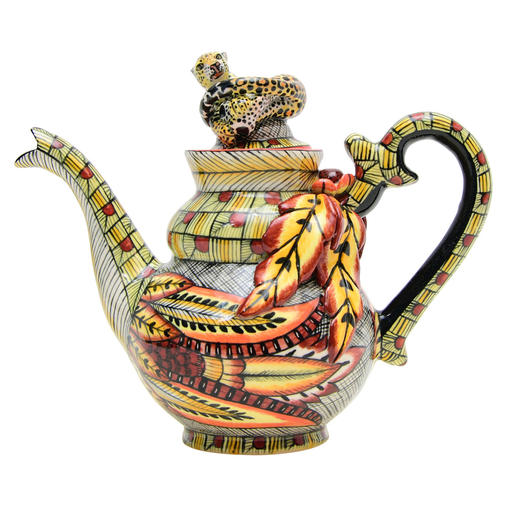 Leopard teapot