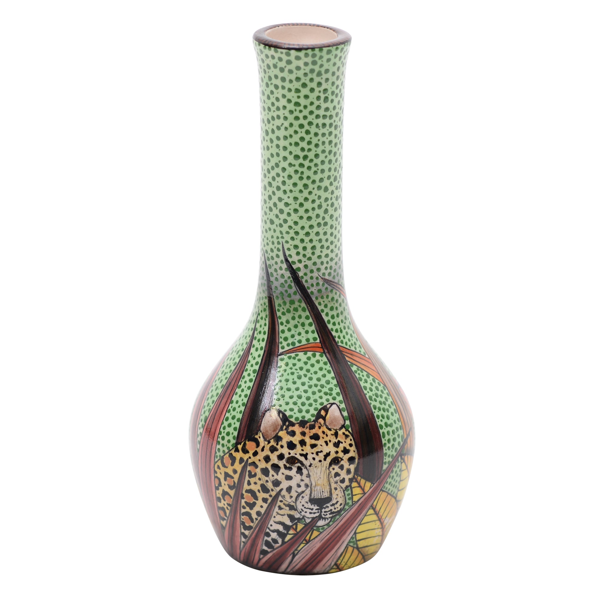 Leopard vase