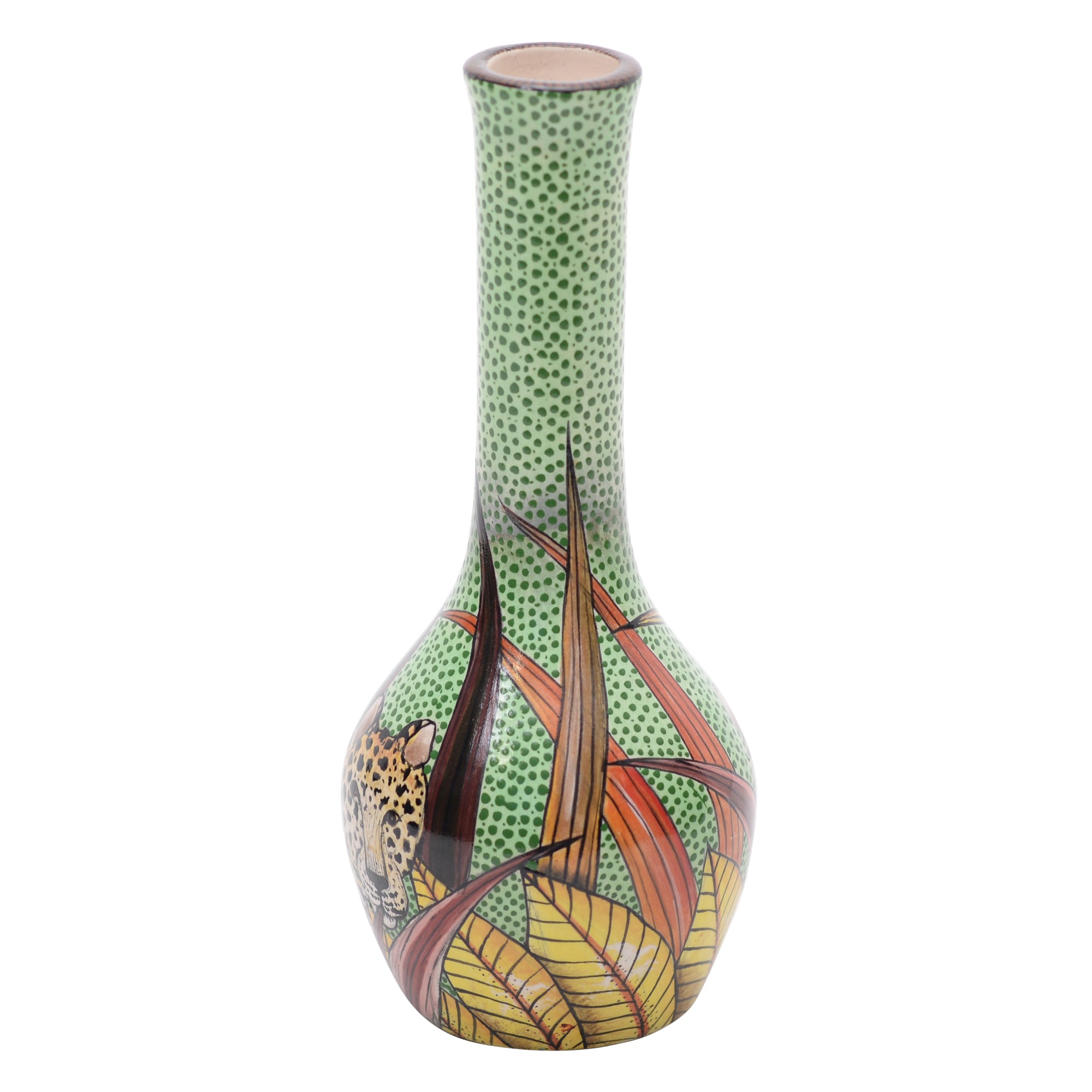 Leopard vase