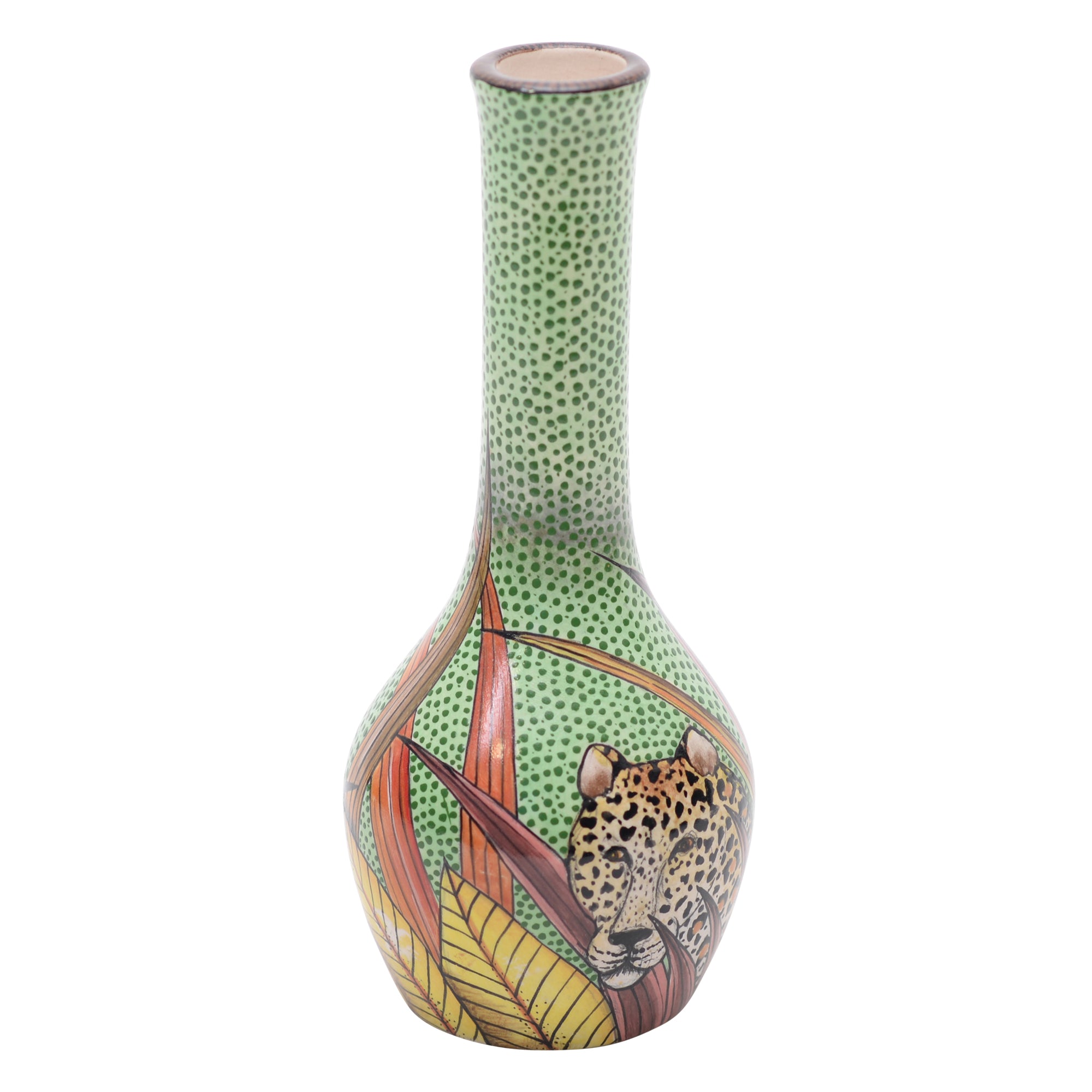 Leopard vase