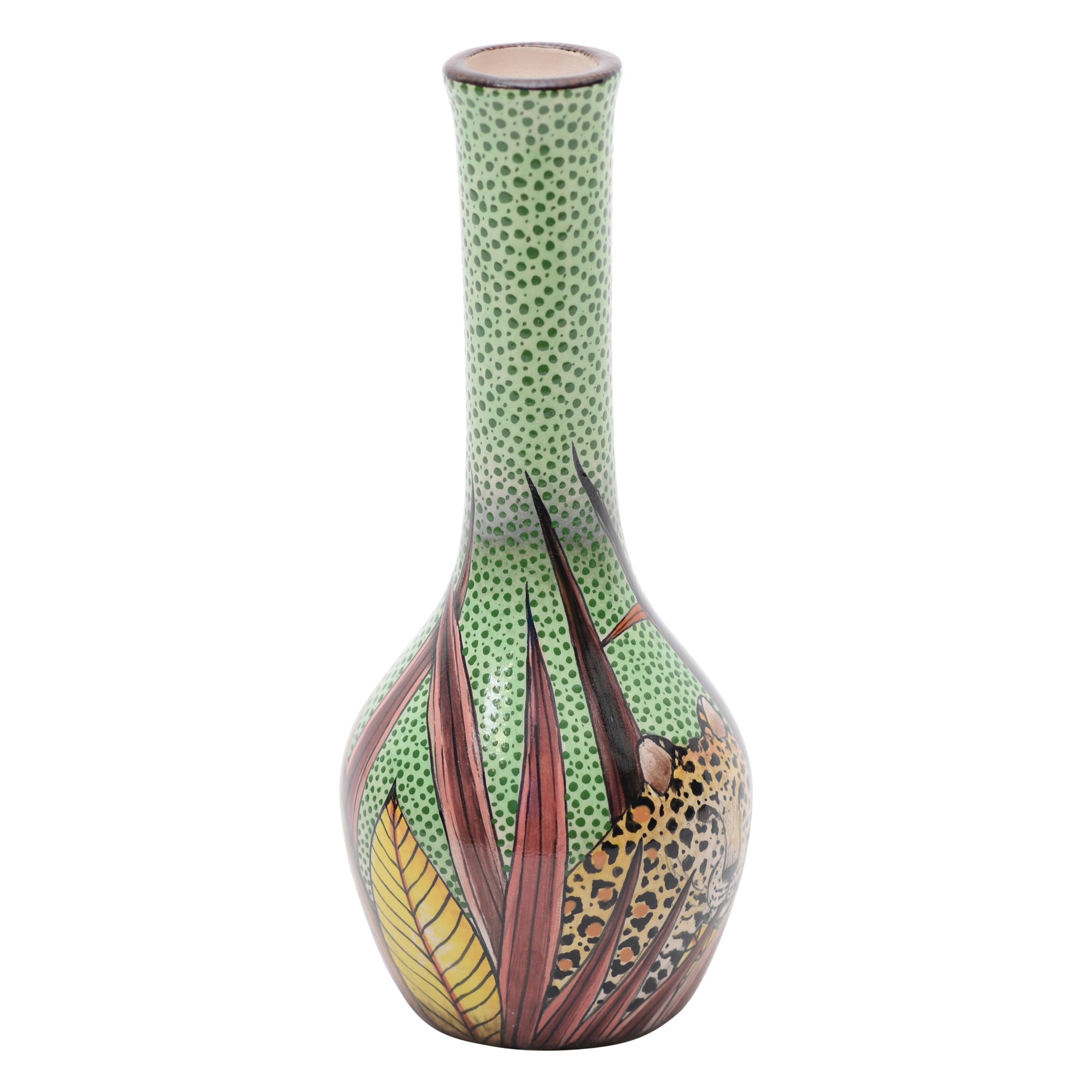 Leopard vase