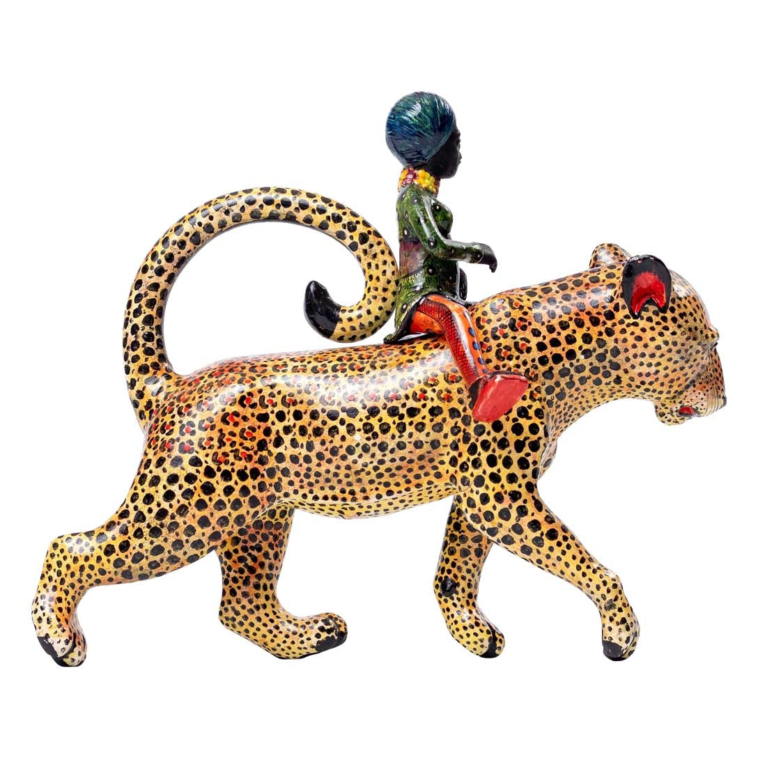 Bathsheba taking a stroll on a leopard