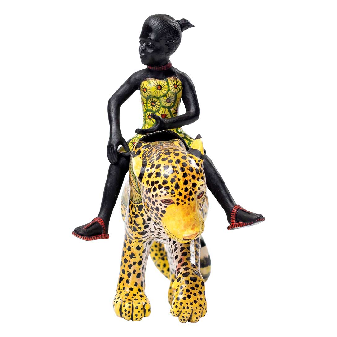 Queen Moremi leopard rider