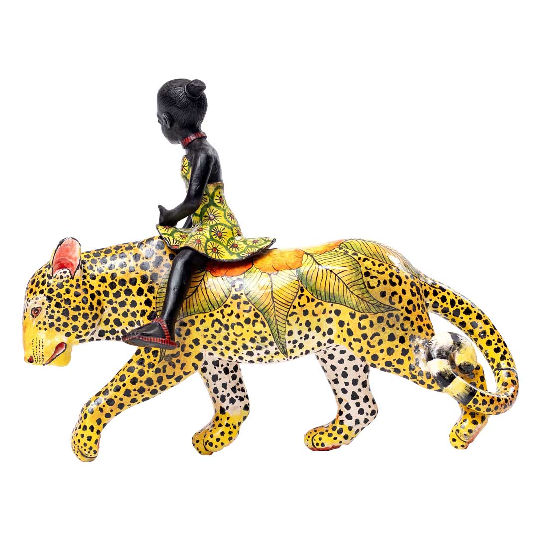 Queen Moremi leopard rider