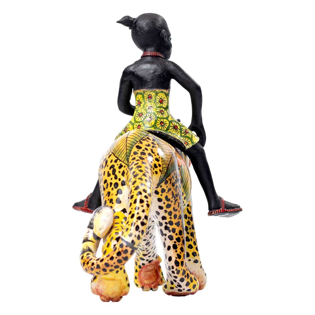 Queen Moremi leopard rider