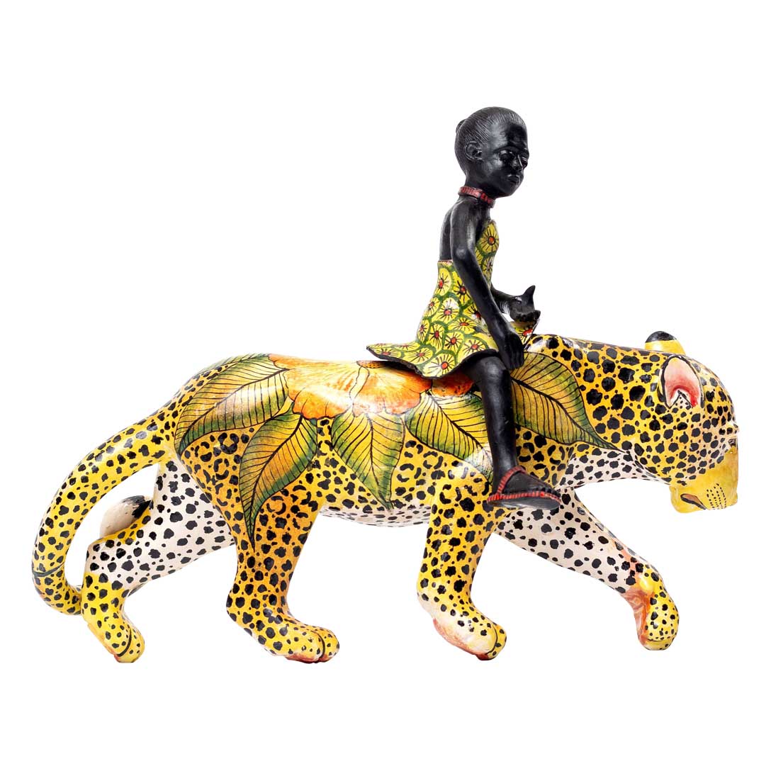 Queen Moremi leopard rider