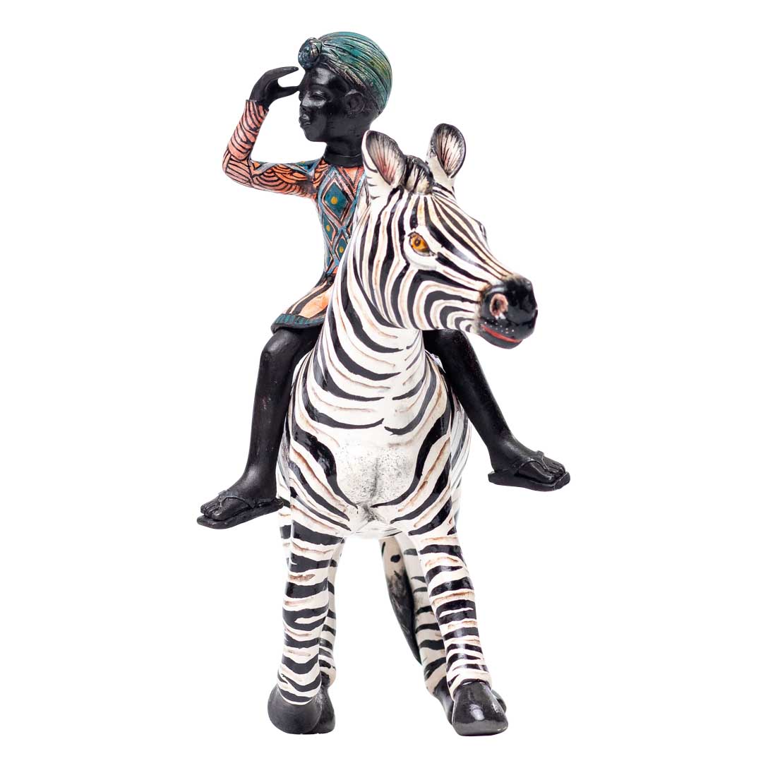 Queen Nandi and zebra rider