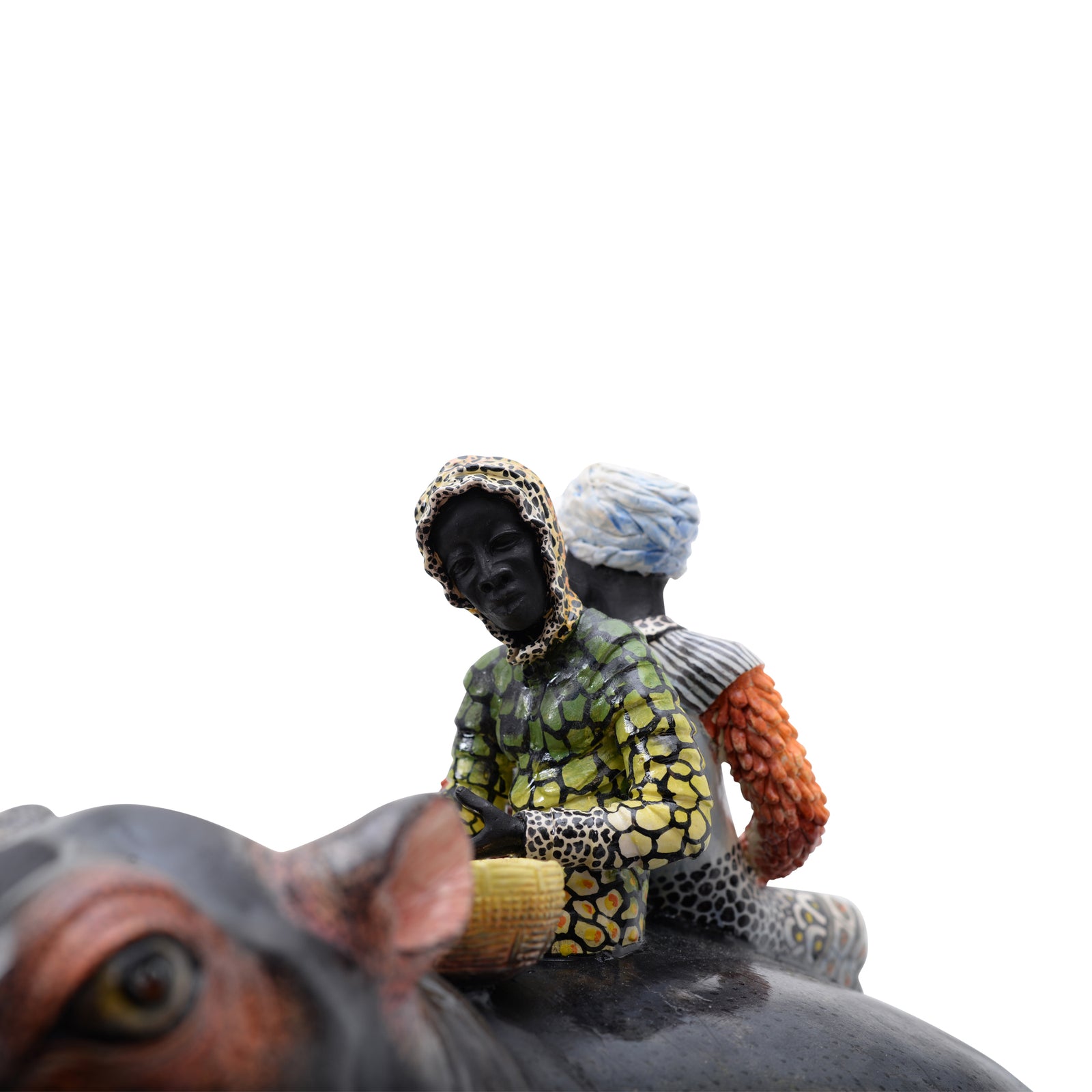 Lilies and Hippo Rider