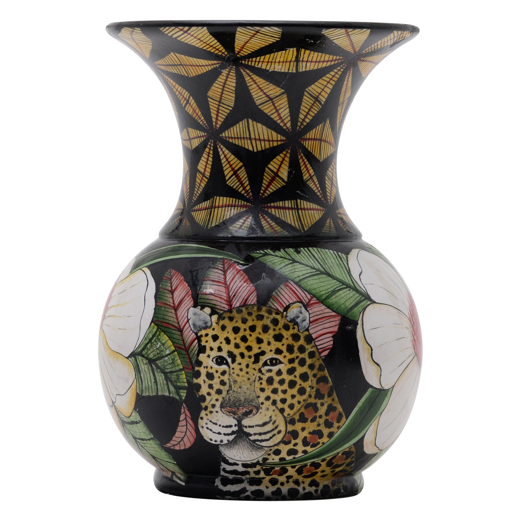 Leopard vase